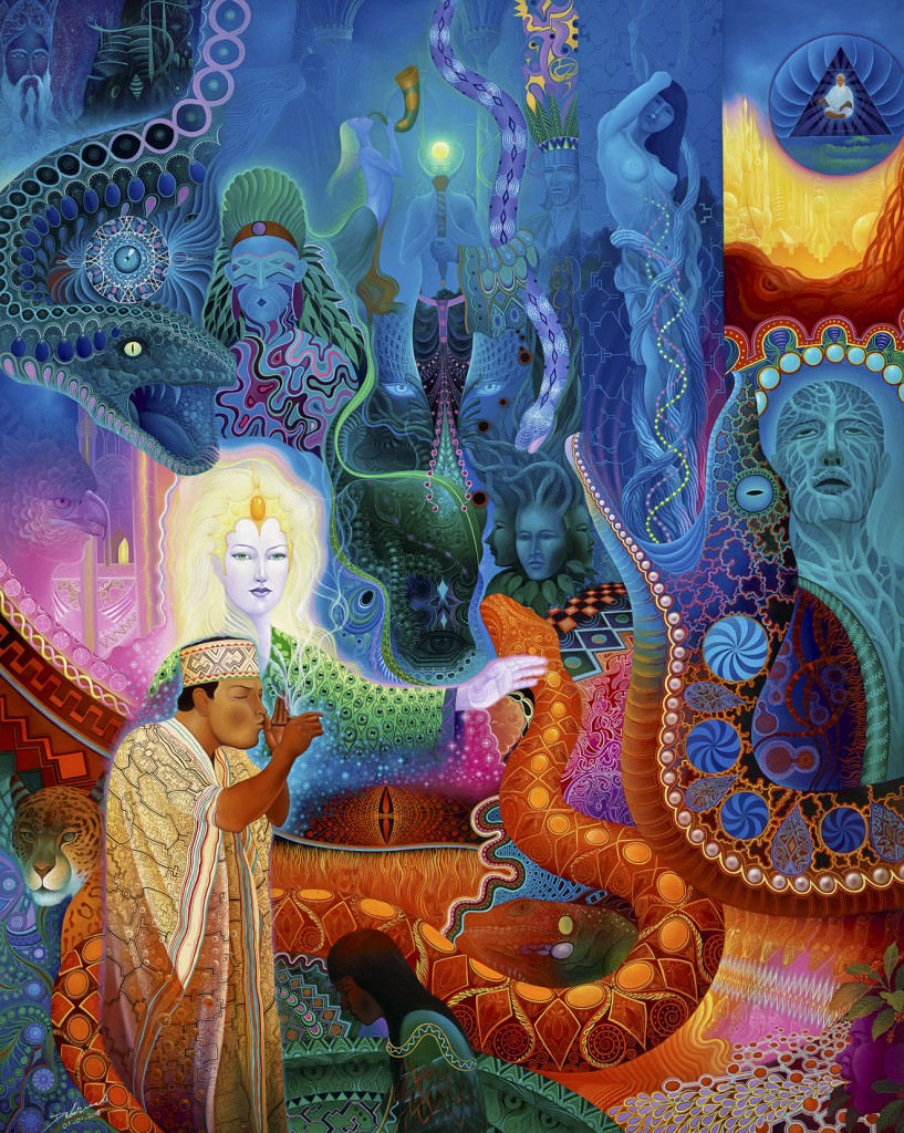 Anderson Debernardi, ayahuasca inspired visionary artist, will be doing live painting at Symbiosis