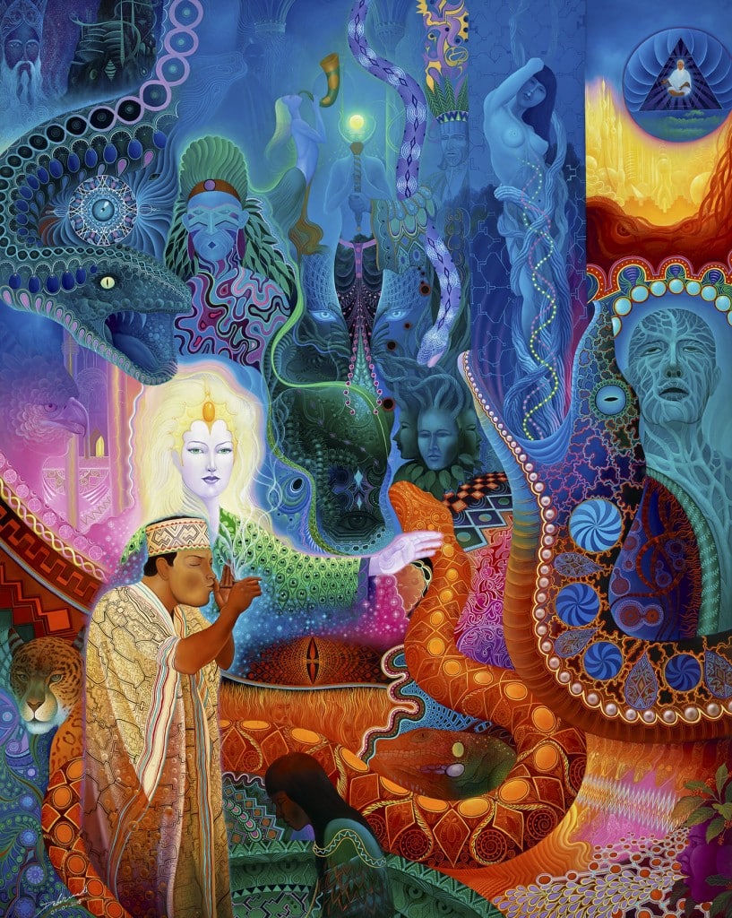 Anderson Debernardi, ayahuasca inspired visionary artist, will be doing live painting at Symbiosis