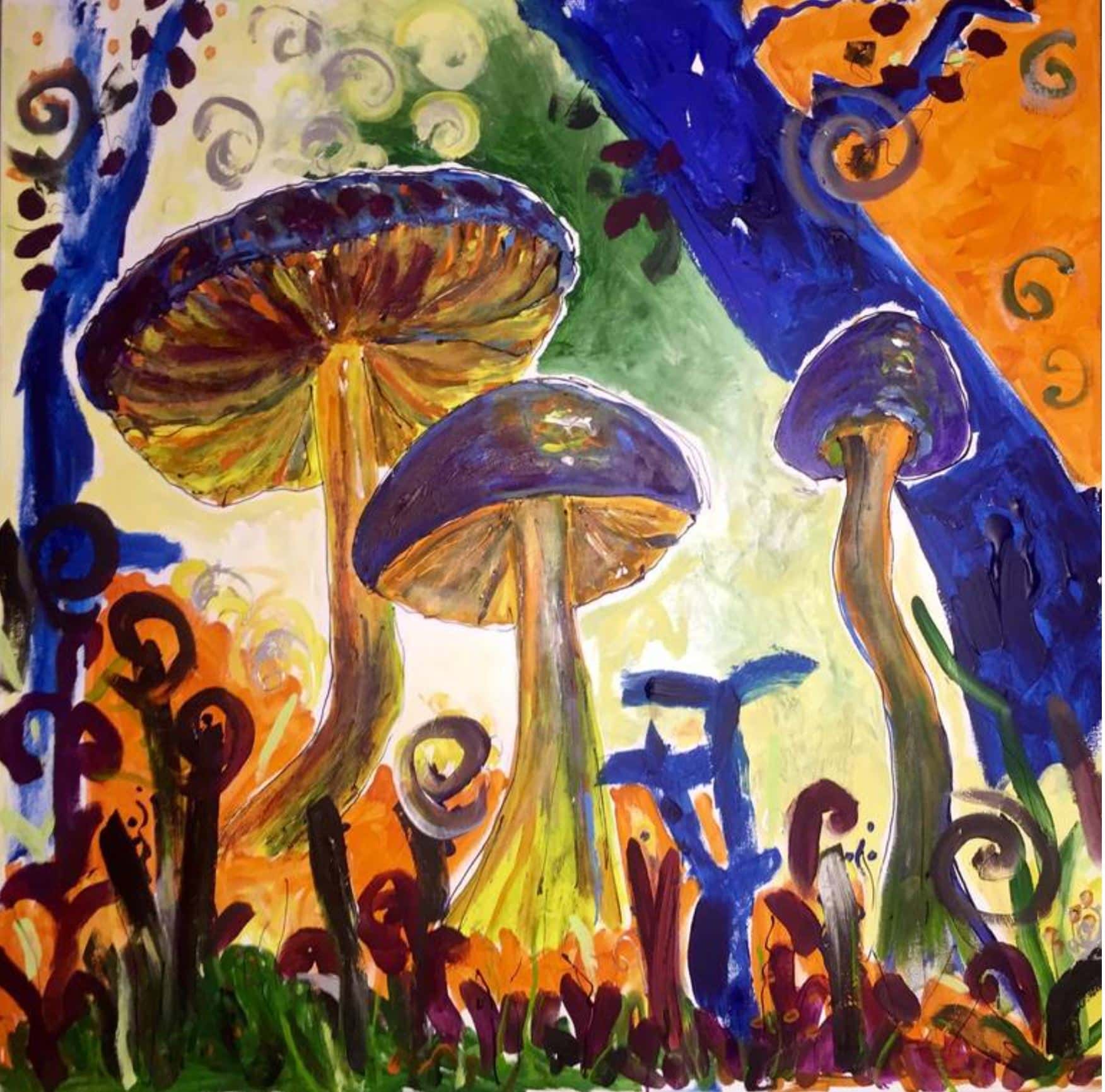 Magic mushrooms Art by Iryna Fedorenko