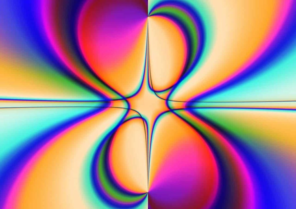Psychedelic geometric pattern with rainbow colors: how to boost neuroplasticity by microdosing ayahuasca