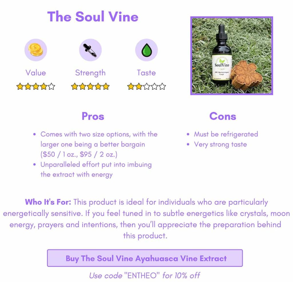 The Soul Vine ayahuasca vine extract review